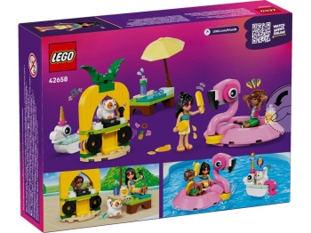 LEGO 42658 Friends Impreza na basenie z jednorożcem i flamingiem