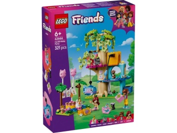 LEGO 42666 Friends Kocie przyjęcie urodzinowe i domek na drzewie