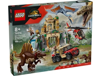 LEGO 76976 Jurassic World Powietrzna misja z kecalkoatlem i spinozaurem