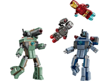 LEGO 76320 Iron Man i War Machine kontra drony Hammera
