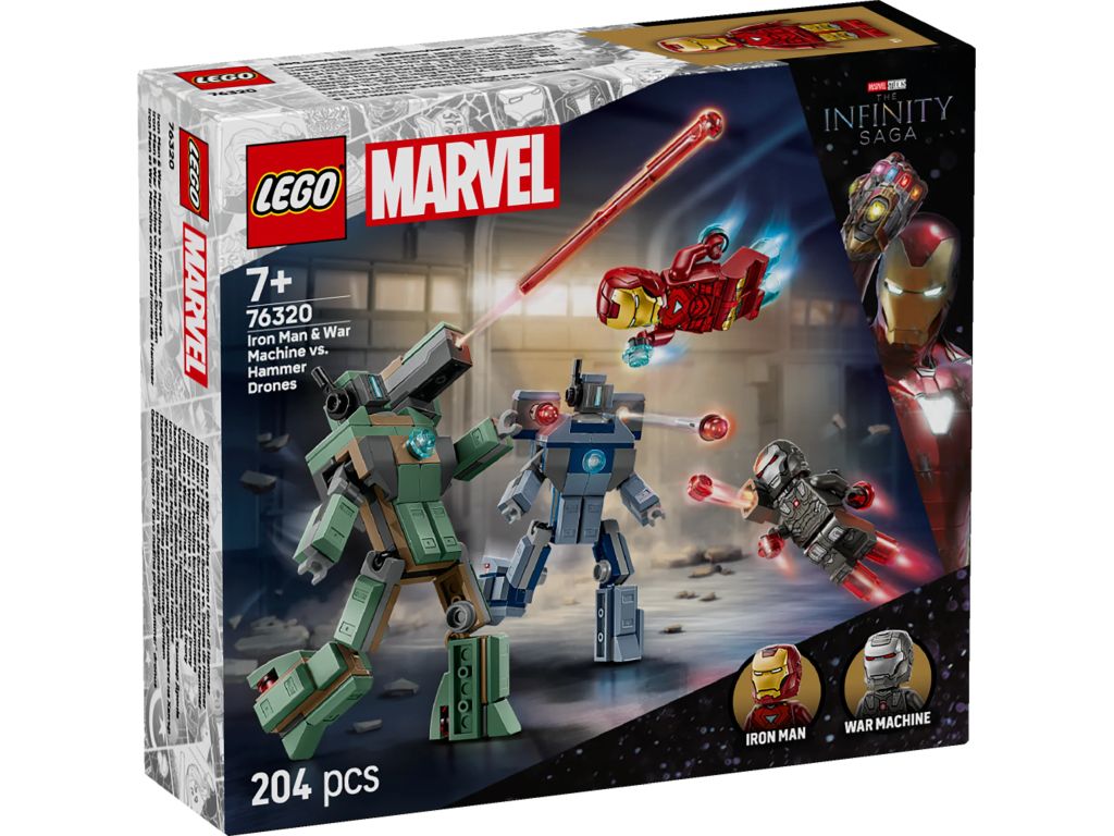 LEGO 76320 Super Heroes Iron Man i War Machine kontra drony Hammera
