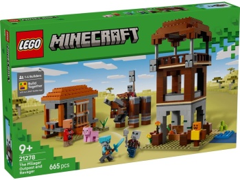 LEGO 21278 Minecraft Kryjówka rozbójników i dewastatorów