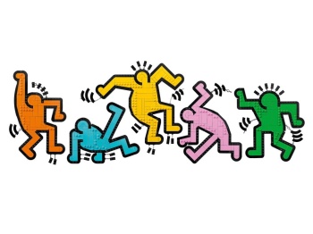 LEGO 31216 Art Keith Haring — tańczące postacie