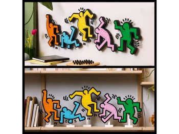 LEGO 31216 Art Keith Haring — tańczące postacie