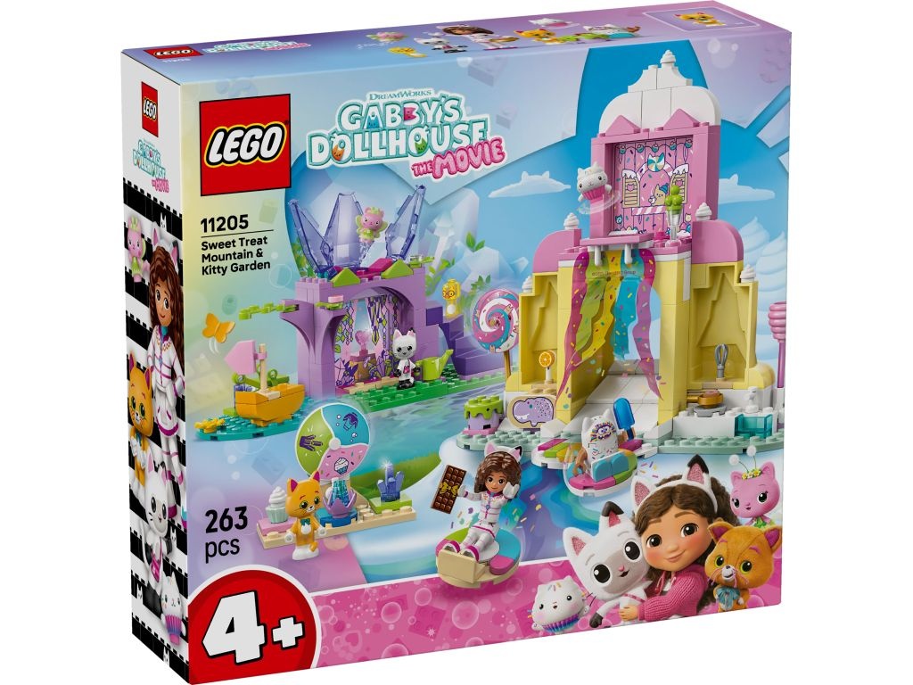 LEGO 11205 Gabby’s Dollhouse Łakociowa Góra i Kiciowy Ogródek