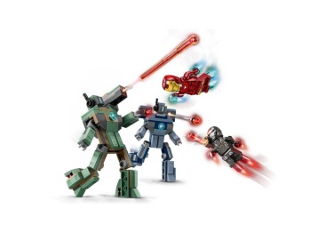 LEGO 76320 Iron Man i War Machine kontra drony Hammera