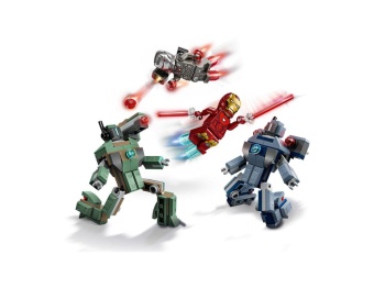 LEGO 76320 Iron Man i War Machine kontra drony Hammera