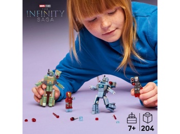 LEGO 76320 Iron Man i War Machine kontra drony Hammera