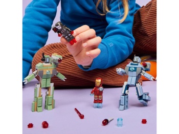 LEGO 76320 Iron Man i War Machine kontra drony Hammera