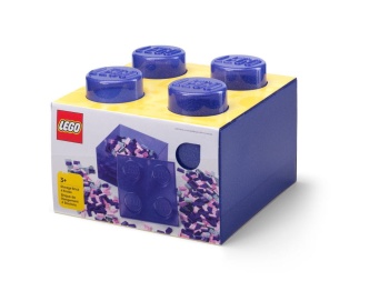 LEGO Classic 40090800 Pojemnik klocek LEGO Brick 4 z pokrywką – Fioletowy