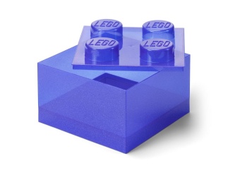 LEGO Classic 40090800 Pojemnik klocek LEGO Brick 4 z pokrywką – Fioletowy