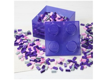 LEGO Classic 40090800 Pojemnik klocek LEGO Brick 4 z pokrywką – Fioletowy