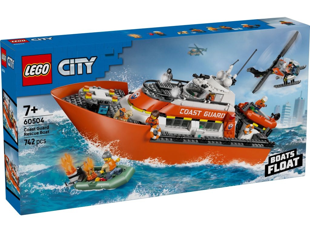 LEGO 60504 City Łódź ratunkowa i helikopter