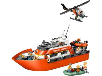 LEGO 60504 City Łódź ratunkowa i helikopter