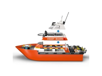 LEGO 60504 City Łódź ratunkowa i helikopter