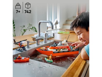 LEGO 60504 City Łódź ratunkowa i helikopter