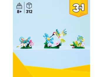 LEGO 31384 Creator Dzikie zwierzęta: kolorowy koliber