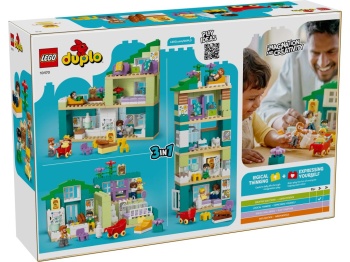 LEGO 10470 DUPLO Nowoczesny dom rodzinny 3 w 1 z figurkami