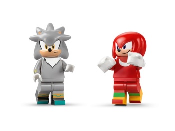 LEGO 77118 Sonic Silver w samochodzie kontra Knuckles w monster trucku