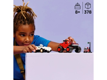 LEGO 77118 Sonic Silver w samochodzie kontra Knuckles w monster trucku
