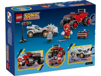 LEGO 77118 Sonic Silver w samochodzie kontra Knuckles w monster trucku