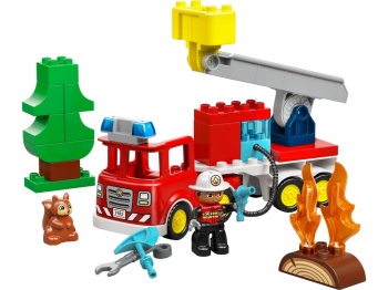 LEGO 10473 DUPLO Wóz strażacki z wężem i strażakiem