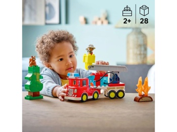 LEGO 10473 DUPLO Wóz strażacki z wężem i strażakiem
