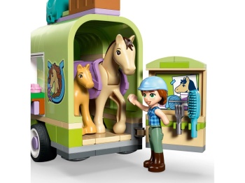 LEGO 42695 Friends Przyczepa z koniem i źrebaczkiem
