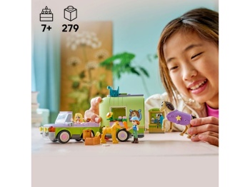LEGO 42695 Friends Przyczepa z koniem i źrebaczkiem