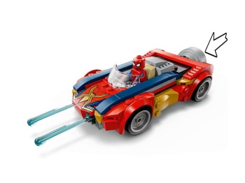 LEGO 76336 Super Heroes Spider-Man w samochodzie kontra zvenomowany Wolverine