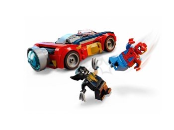 LEGO 76336 Super Heroes Spider-Man w samochodzie kontra zvenomowany Wolverine