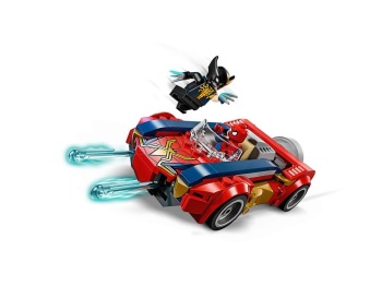 LEGO 76336 Super Heroes Spider-Man w samochodzie kontra zvenomowany Wolverine