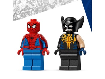 LEGO 76336 Super Heroes Spider-Man w samochodzie kontra zvenomowany Wolverine