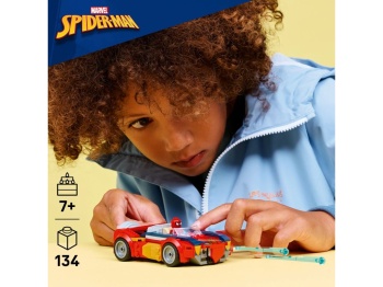 LEGO 76336 Super Heroes Spider-Man w samochodzie kontra zvenomowany Wolverine