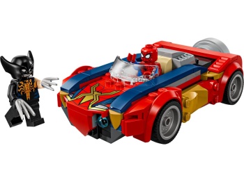 LEGO 76336 Super Heroes Spider-Man w samochodzie kontra zvenomowany Wolverine