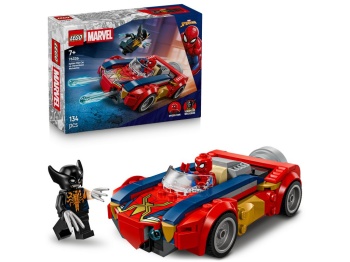 LEGO 76336 Super Heroes Spider-Man w samochodzie kontra zvenomowany Wolverine