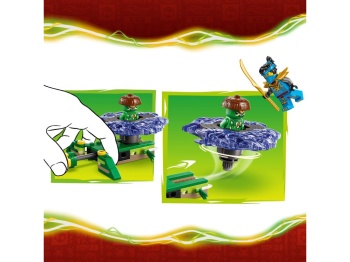 LEGO 71849 Ninjago Nya kontra zmutowany potwór na spinnerze