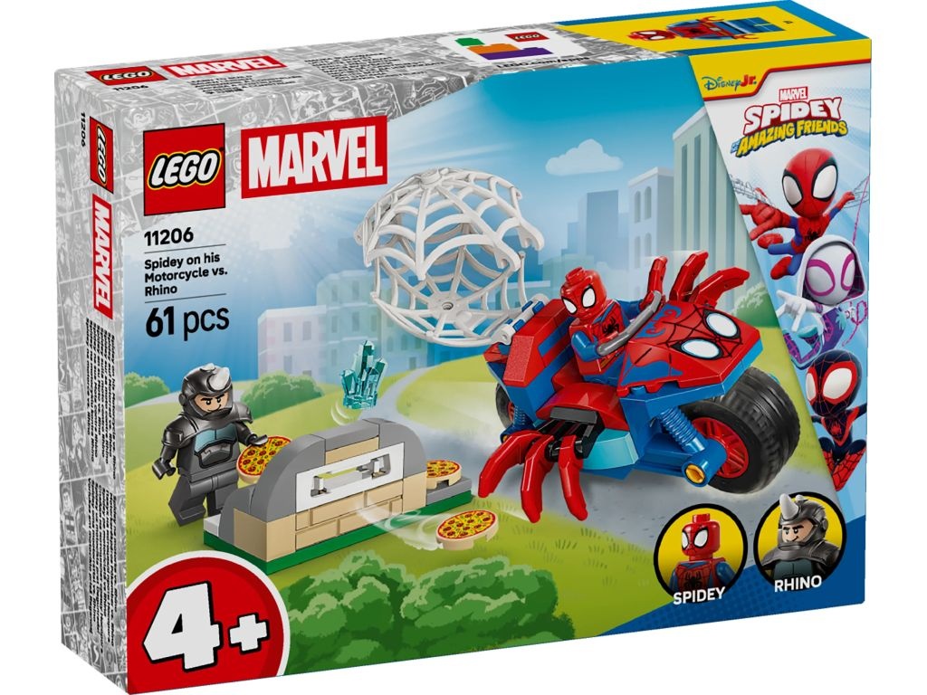 LEGO 11206 Spidey Spidey na motocyklu kontra Rhino