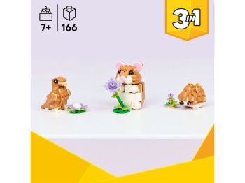 LEGO 31376 Creator Uroczy chomik z kwiatkiem