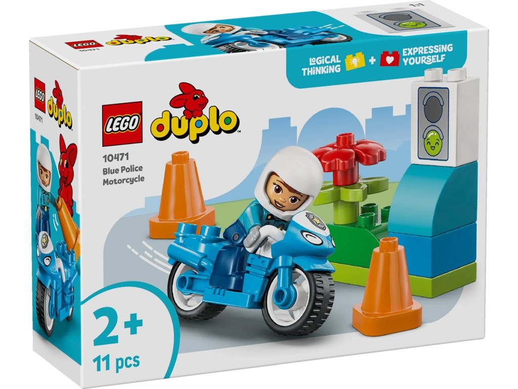 LEGO 10471 DUPLO Niebieski motocykl policyjny