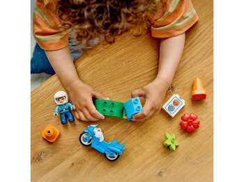 LEGO 10471 DUPLO Niebieski motocykl policyjny