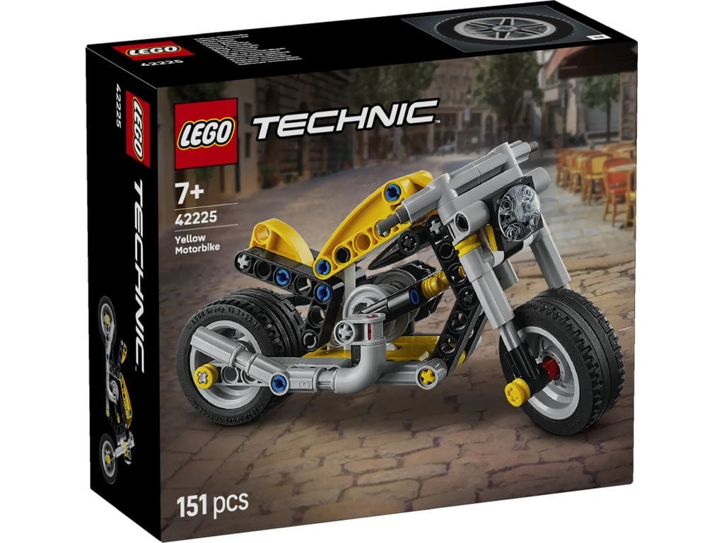 LEGO 42225 Technic Żółty motocykl