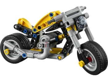 42225 Żółty motocykl