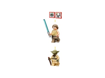 LEGO 75422 STAR WARS SMART Play: Chatka Yody i szkolenie Jedi