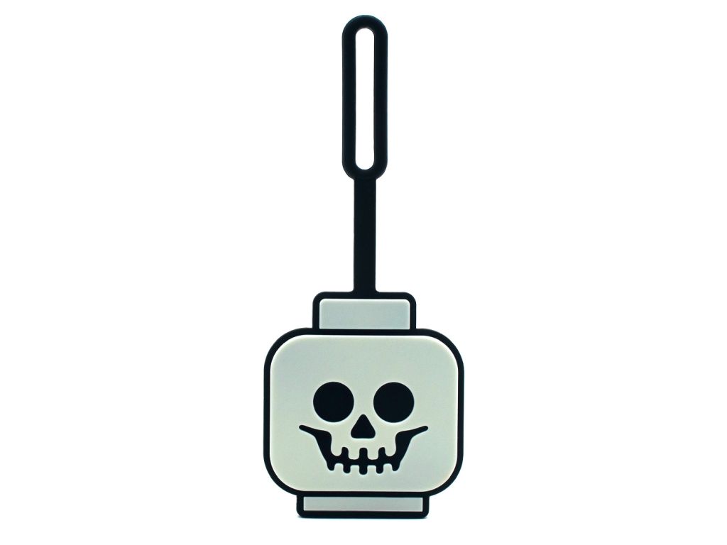 LEGO Classic 53648 Zawieszka na torbę z głową szkieletu świecącą w ciemności