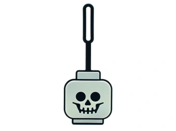 LEGO Classic 53648 Zawieszka na torbę z głową szkieletu świecącą w ciemności