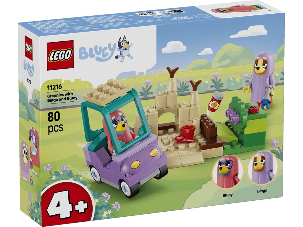 LEGO 11216 Bluey Babunie z Bingo i Blue