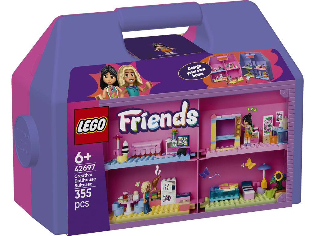 LEGO 42697 Friends Kreatywna walizka z domkiem dla lalek