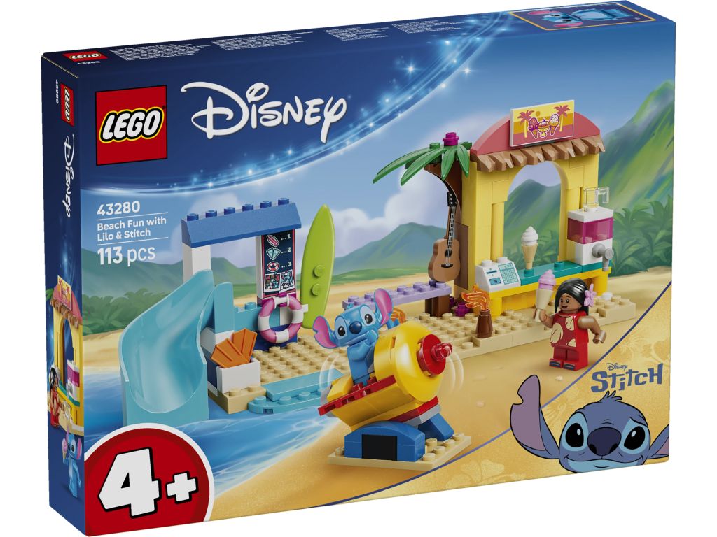 LEGO 43280 Disney Animation Zabawa na plaży z Lilo i Stitchem