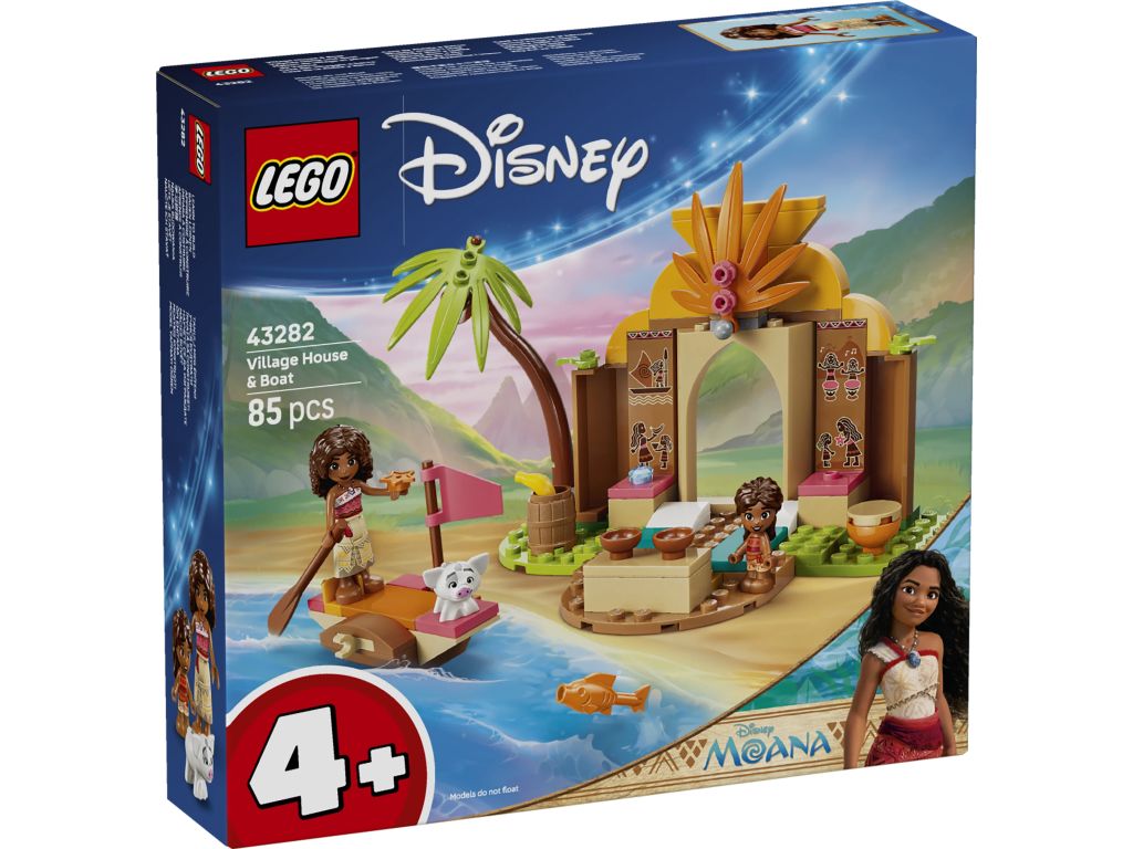 LEGO 43282 Disney Animation Wiejska chatka i łódź